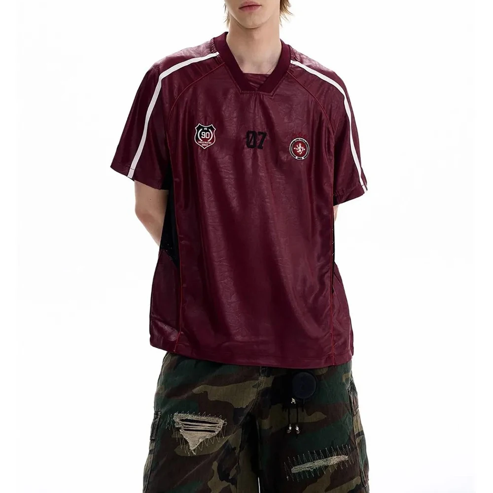 

2025 Summer New Men's Short Sleeve T-shirt American Retro Fashion Trend Street Hip-hop Loose Casual Breathable Men's Tops