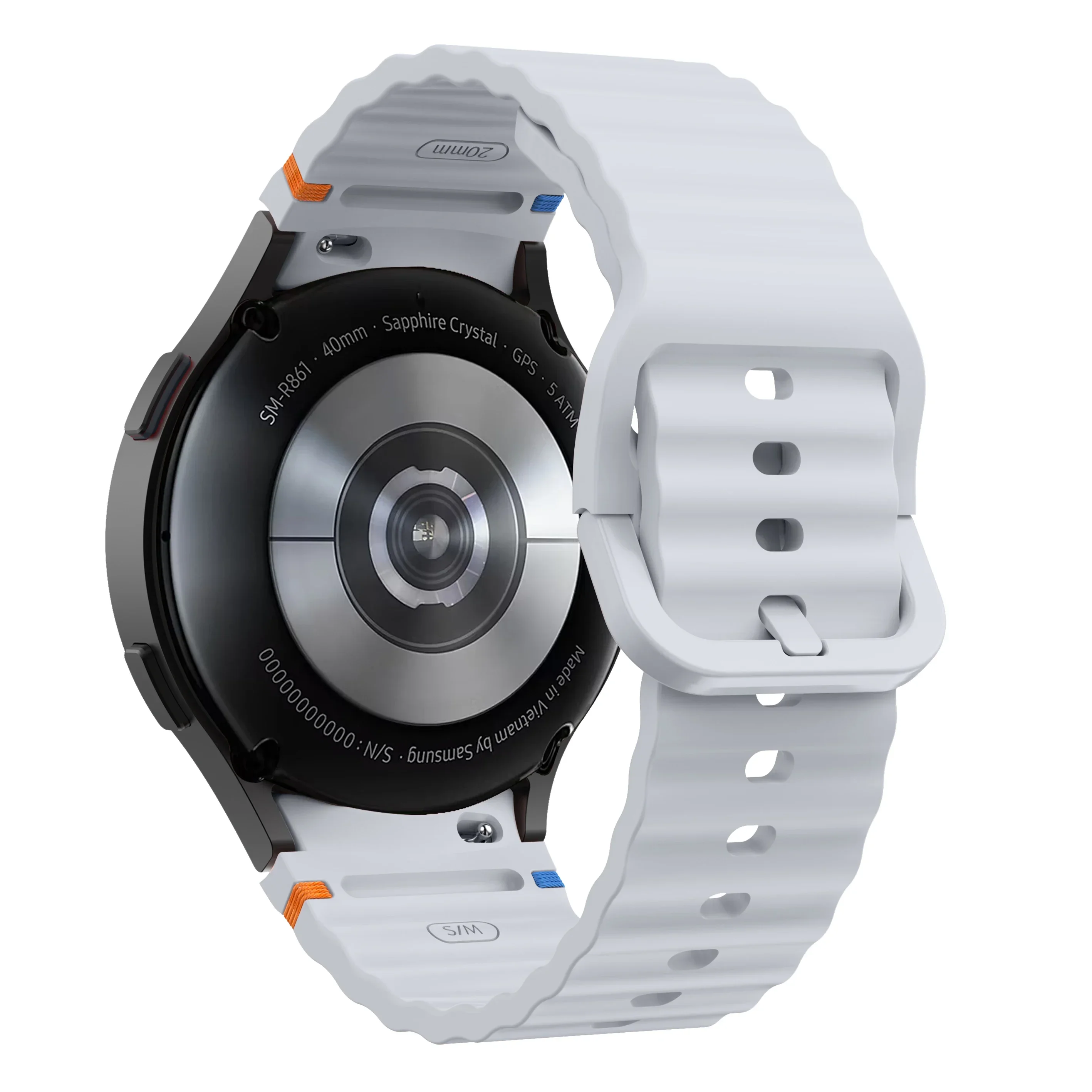 Original Silikonarmband für Samsung Galaxy Watch 7 FE 6 4 Classic 5 Pro 44mm 40mm 43mm 47mm 45mm Armband Galaxy Watch6 7 Gurt