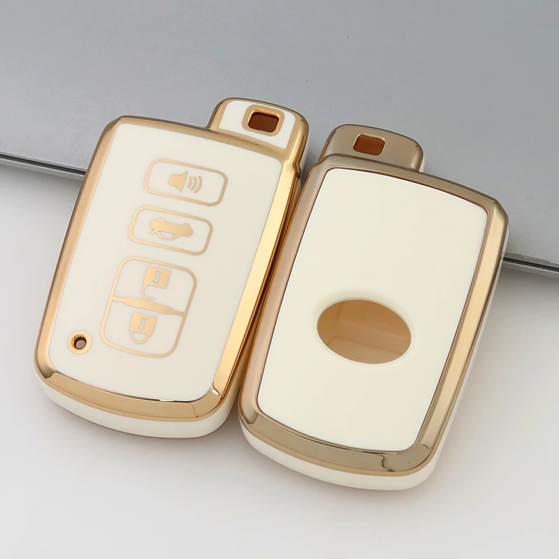 4 Buttons TPU Car Key Case for Toyota Prius Plus Auris Avalon Verso Rav 4 Corolla 2013 Yaris Hybrid Remote Protector