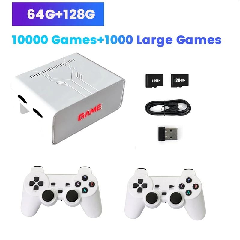 Y7 Video Game Console 64G+128G 11000 Games Retro Handheld Game Console Wireless TV Game Player 36 Emulator For GBA PSP Durable