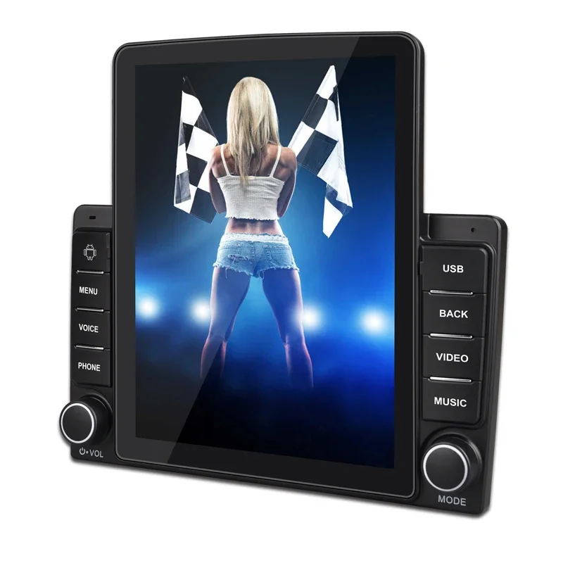 Autoradio Android universel, écran tactile, navigation GPS, MirrorLink, lecteur audio vidéo, 2 DIN, 9.5 pouces