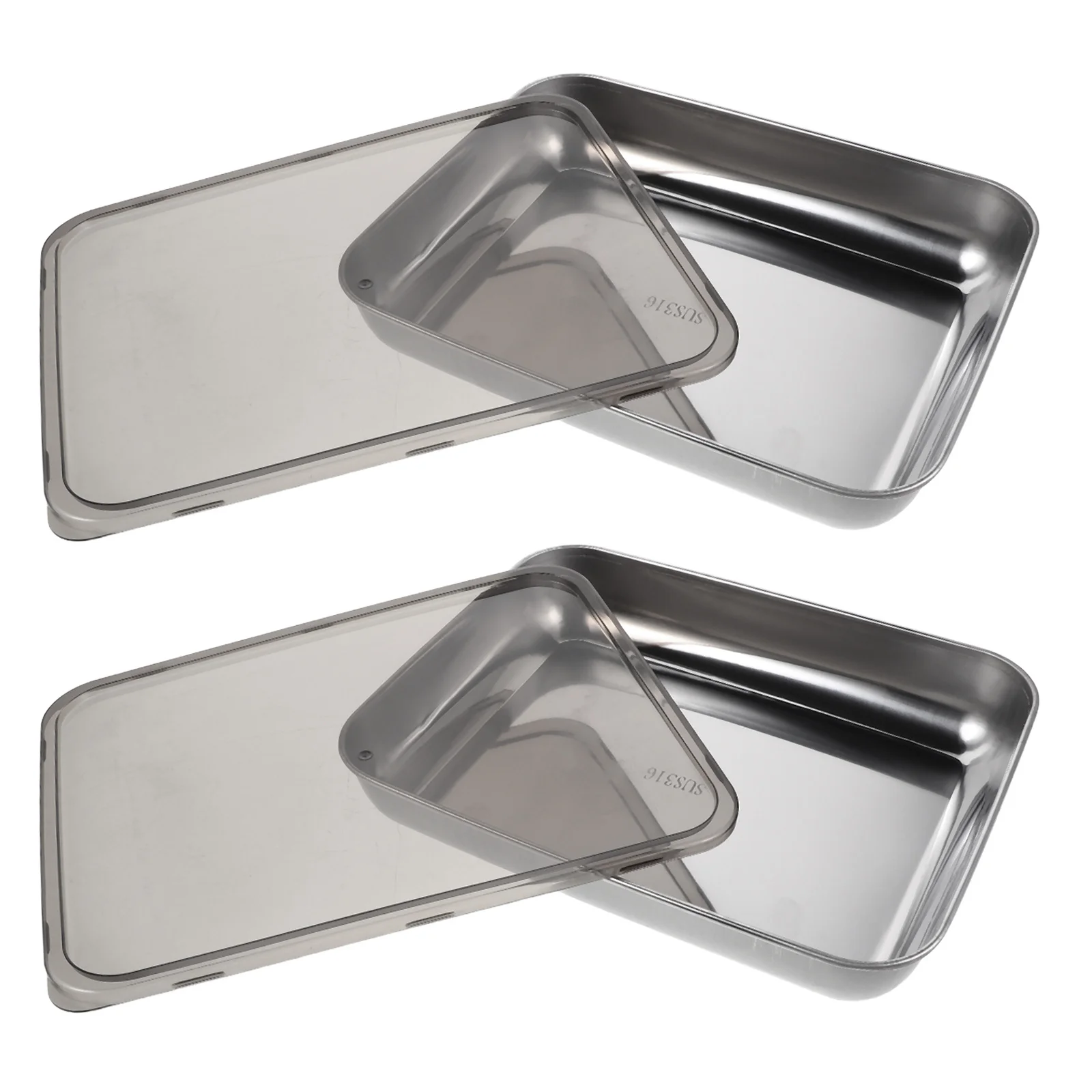 

2Pcs Stainless Steel Ice Cream Keeper Airtight Leakproof Container Freezer Food Storage Box Portable Lunch Box