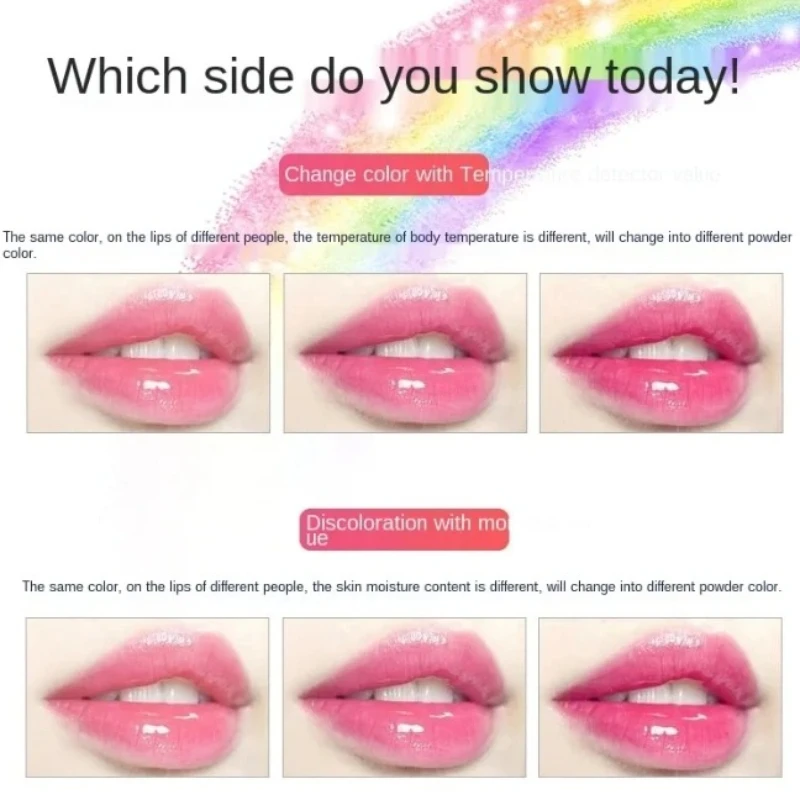 Sexy Red Lip Plumper Gloss Transparent Lip Gloss Rainbow Fruity Lip Balm Shiny Lip Tint Make up Mouth Primer Lipstick Makeup Hot
