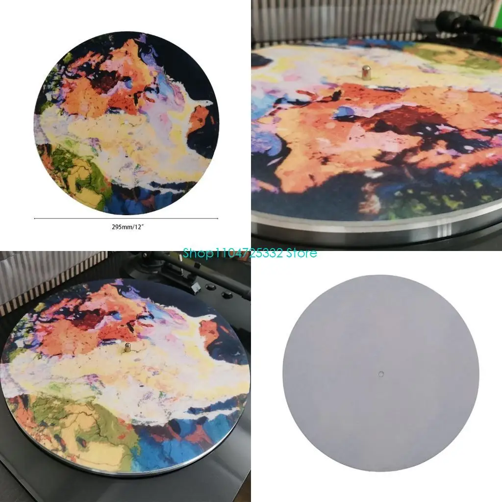 P5EA Felt Platter Turntable Mat Anti-Vibration Audiophile for LP Vinyl Record 295mm