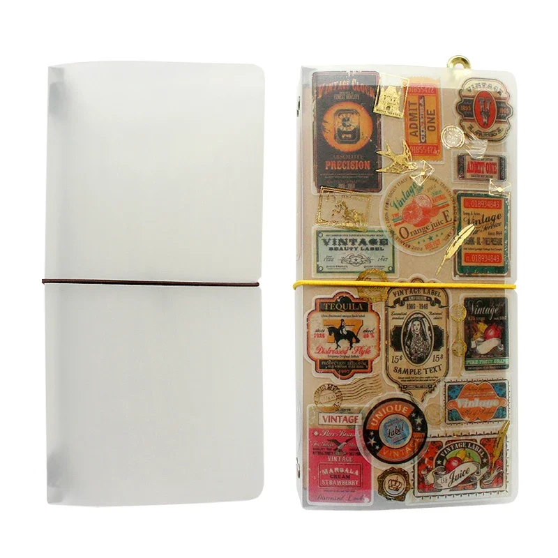 Carnet de voyage, recharge d'insertion, livre de rangement pour planificateur Midori, papiers de remplissage de Page intérieure, couverture en PVC, magasin de papeterie Vintage