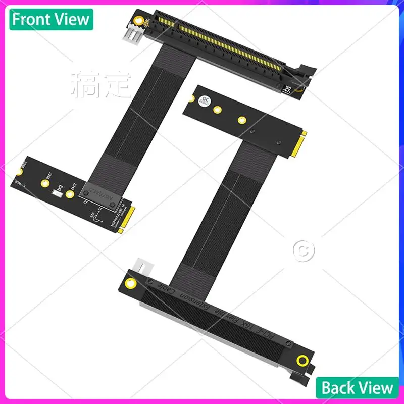 

AP-M.2 NGFF Key M To Pcie 16X Graphics Card Riser Adapter Card, Nvme To PCI-Express 16X Extension Cable(Left Direction)