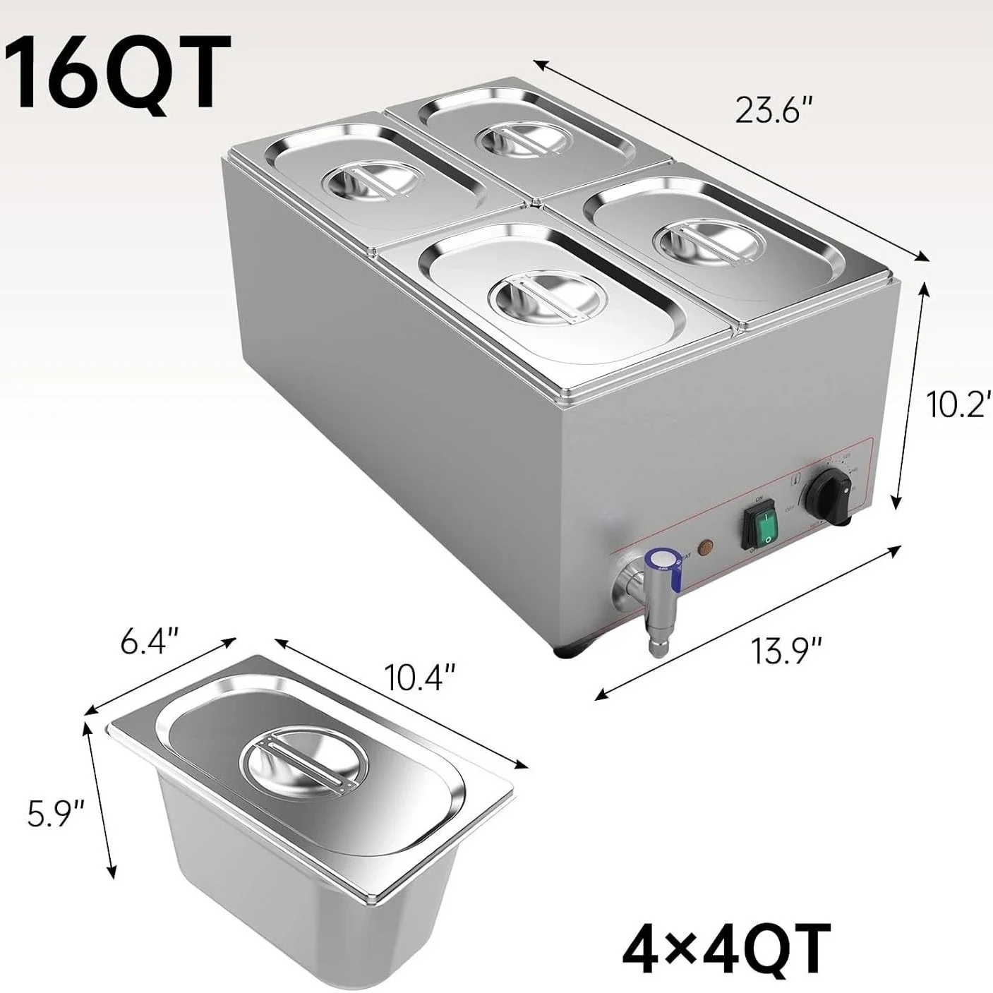Electric Heating Breakfast Furnace Square Flap Buffy Furnace Insulation Furnace