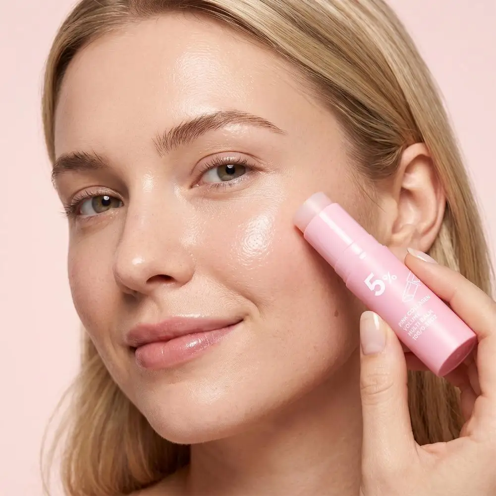Collagen Firming Essence Cream Stick Plumping Nourishing Smooth Face Skin Care Portable Moisturizing Increase Elasticity Cream