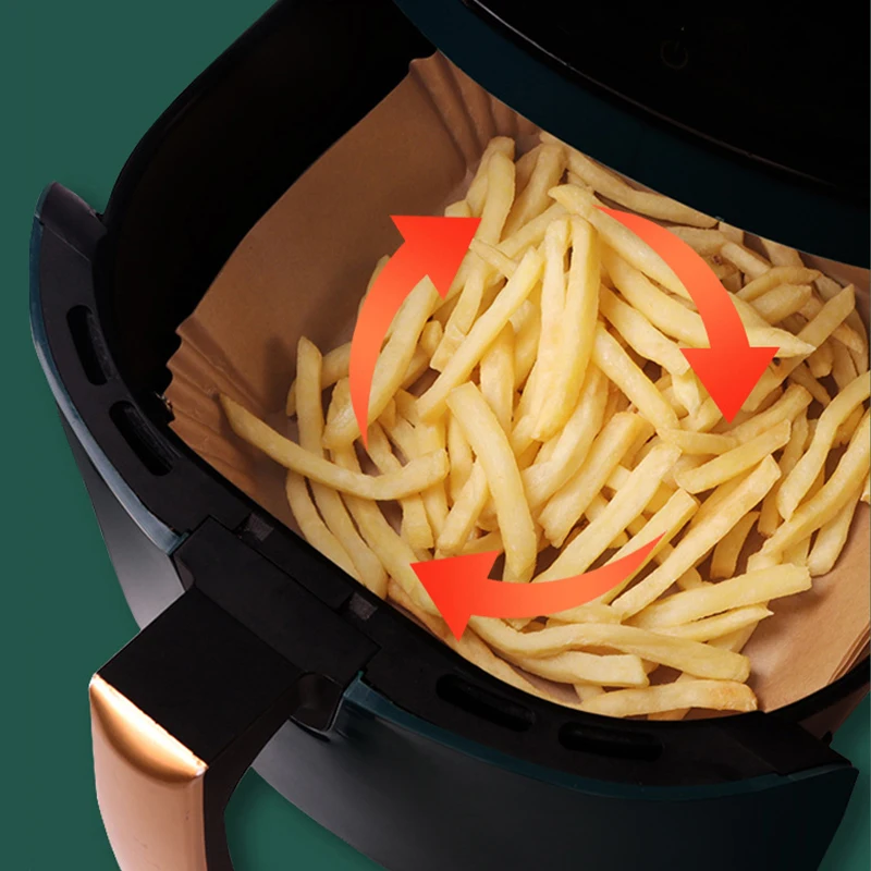 50/100pcs vzduch fryer jednorázové papír vzduch fryer příslušenství hranatý odolný proti oleji liniové non-stick rohož pro kuchyň kamna bankovnictví