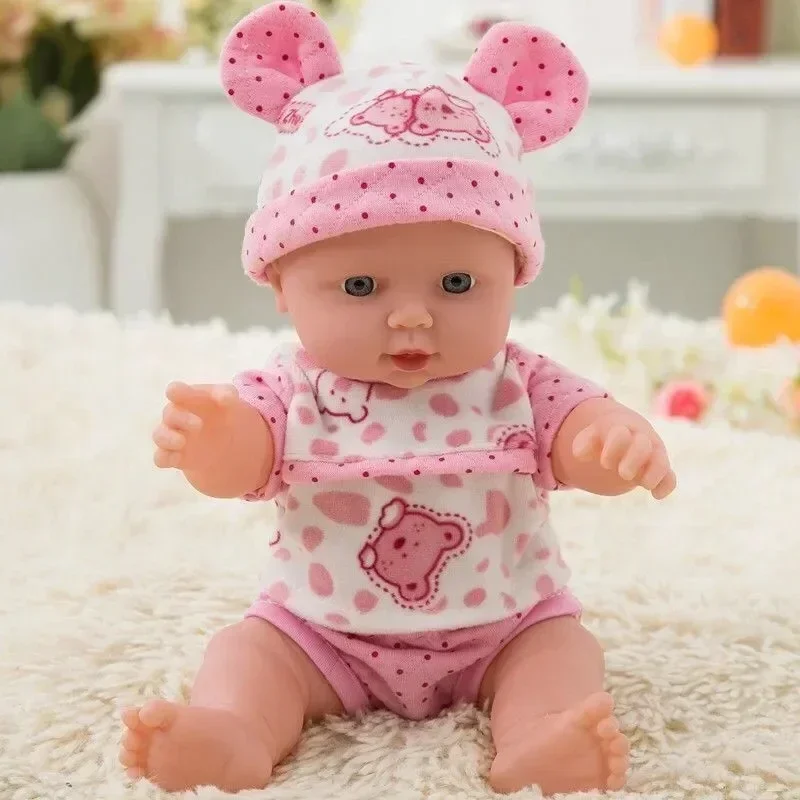 30cm Doll clothes  coat Change a suit Reborn baby cartoon crystal super soft cloth doll set sweater doll accessories