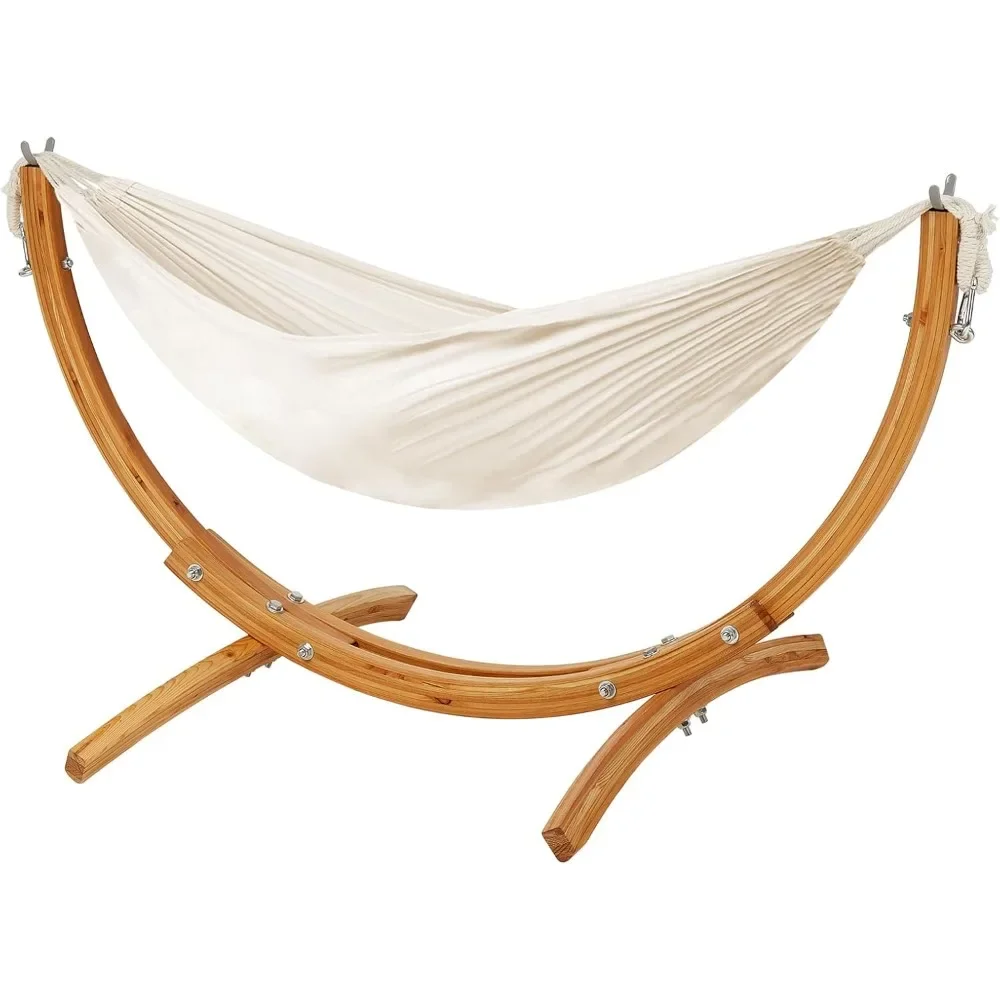 Wooden Hammock with Stand for Kids 3-5 Years, Premium Solid Wood Kids Hammock Chair Stand, Stable Structure, Wider & Longer