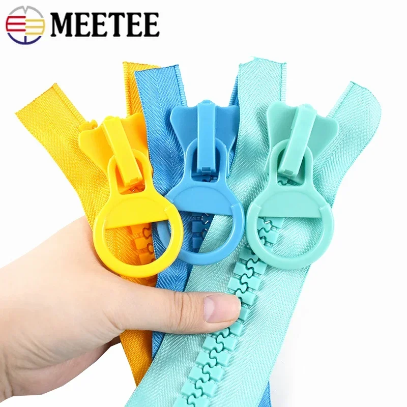 1/2Pcs 25cm Extra Large Resin Zipper 20# Color No Endless Lock Zippers Wallet Pencil Bags Decoration Zip Sewing DIY Accessories