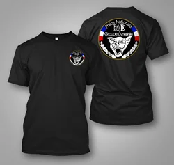 France Special Elite Forces Unit T-Shirt Custom front and back TShirt Short Sleeve Casual Cotton Shirt