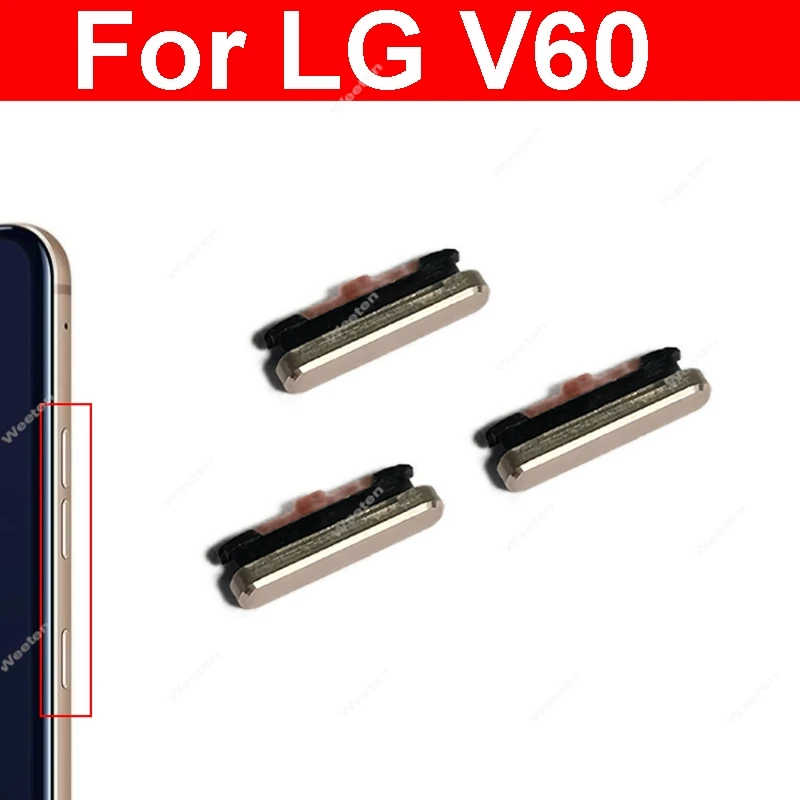 

Боковая кнопка, боковая клавиша для LG V60, переключатель регулировки питания, боковые клавиатуры, запасные части для ремонта сотового телефона