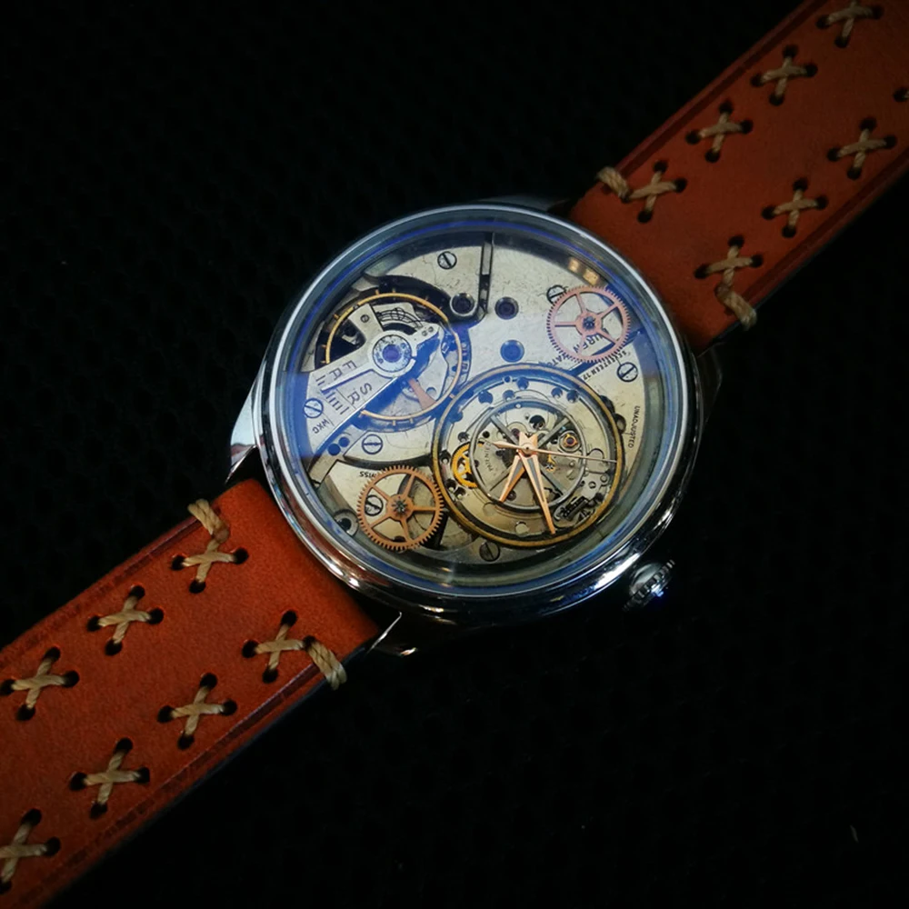 Men\'s Limited Edition Watch Independent Watchmaker Works Full Automatic Mechanical Stainless Steel Waterproof Retro Punk Watch