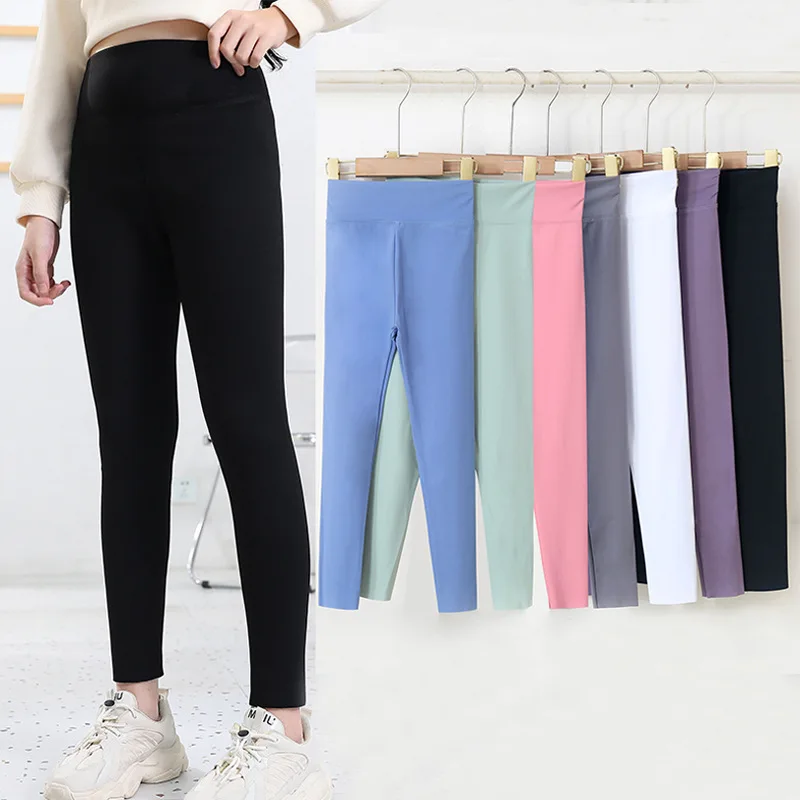 Girls Athletic Leggings Kids Dance Running Yoga Pants Workout Tights Spring Autumn Sports Leggings Slim Girl Pant Children 4-11T