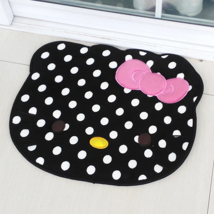 Sanrio Hello Kitty Rug Kawaii Anime Cartoon Bathroom Carpet Household Bedroom Floor Bath Doormat Decor Antiskid Foot Mats Gifts