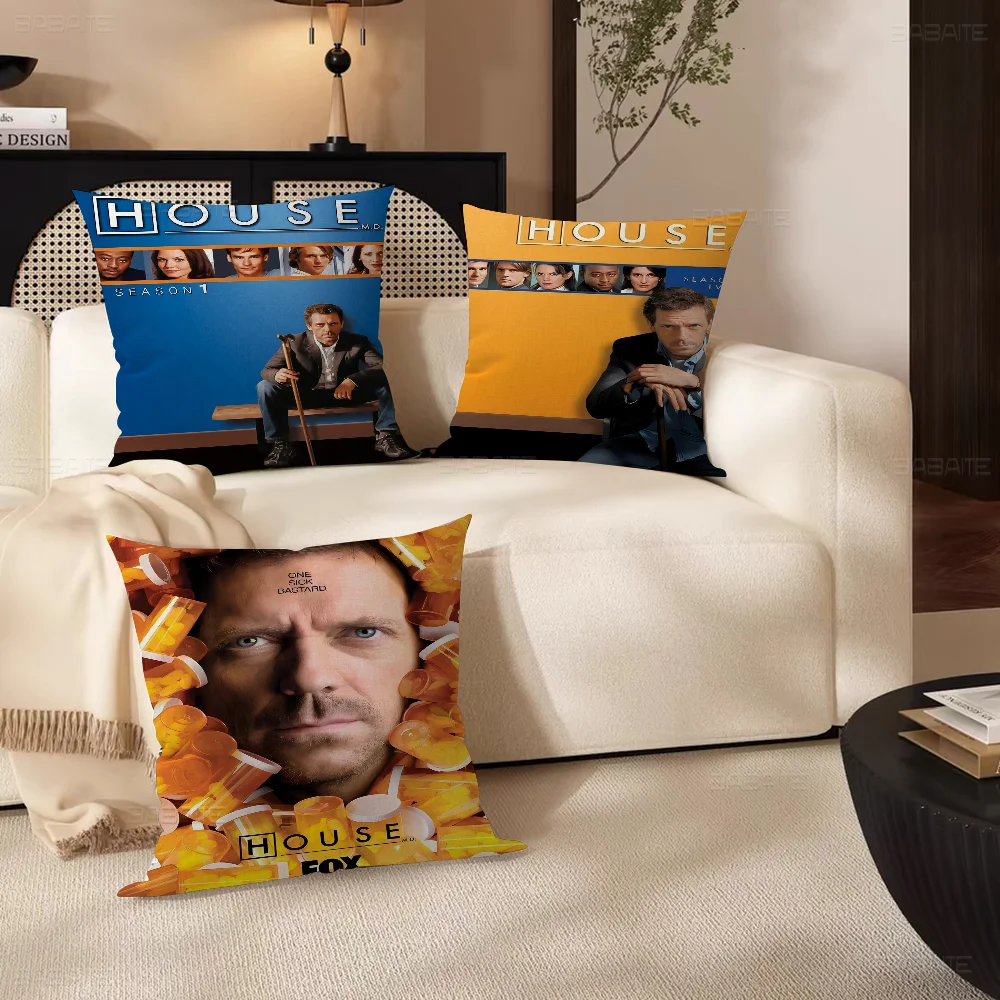 

House MD TV Cushion Cover Car Throw Pillow Case For Sofa Car Christmas Gift 40x40cm 45x45cm