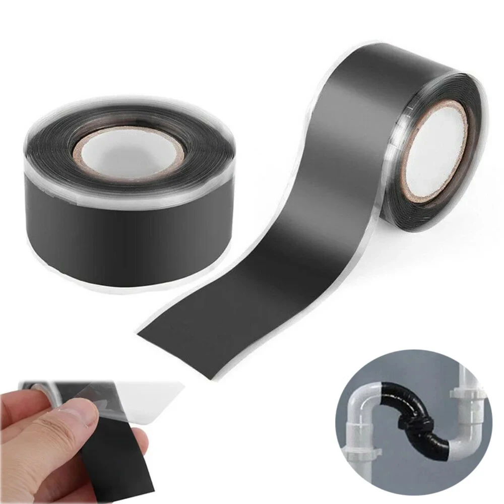 

1 рулон, сверхпрочная водонепроницаемая лента, самоклеящаяся изоляционная лента, высокая эластичность, многоцелевая повязка для ремонта трубопровода