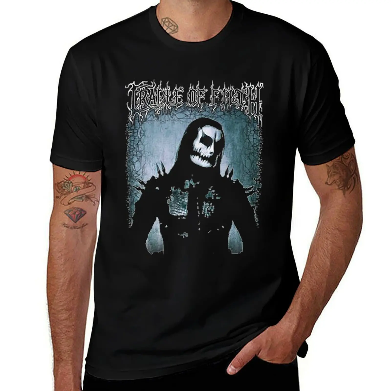 Cradle of Filth band rock T-Shirt Graphic Print Short Sleeve T-Shirt