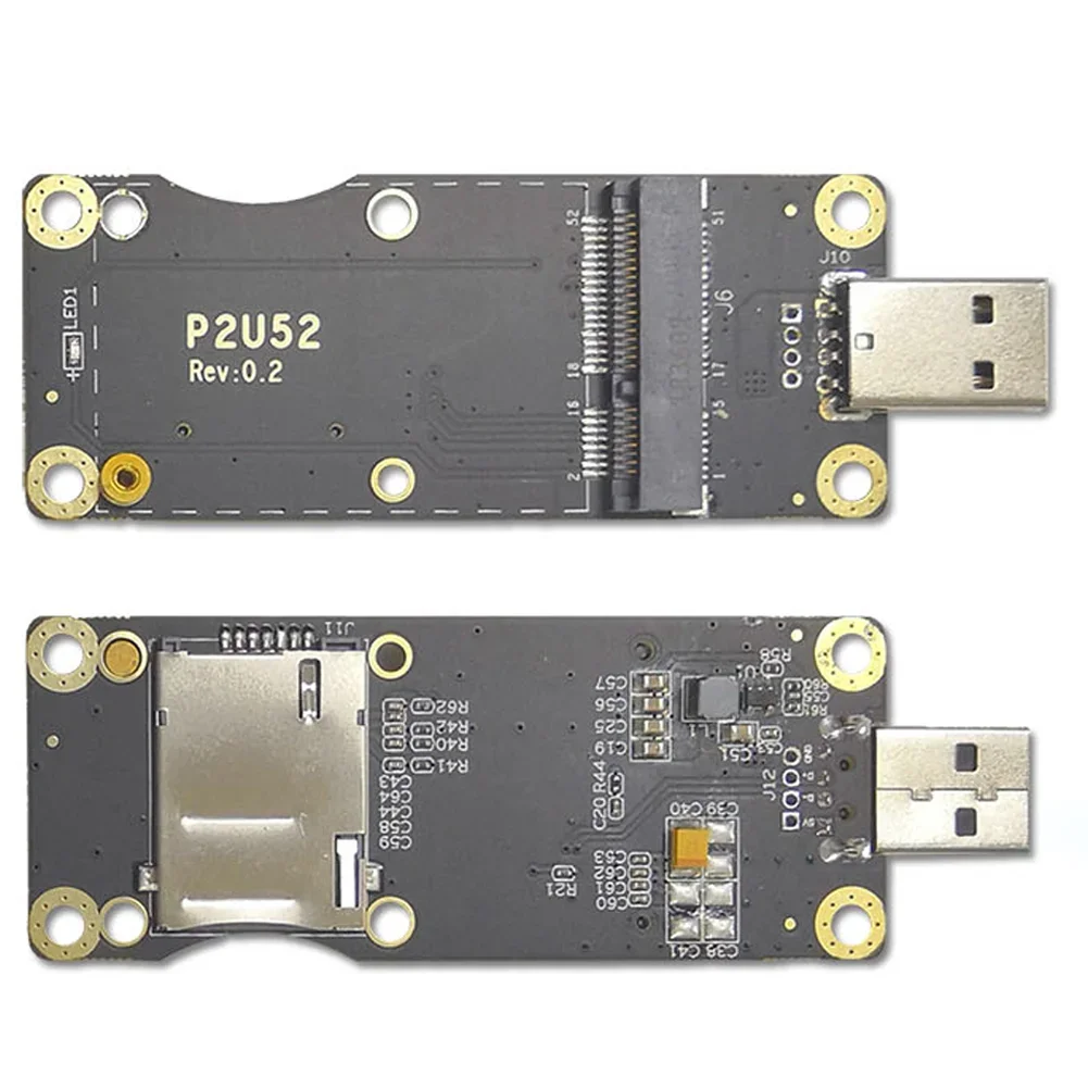 Плата разработки модуля 4G LTE, промышленный мини-адаптер PCIe к USB со слотом для SIM-карты для беспроводного модуля WWAN/LTE 3G/4G