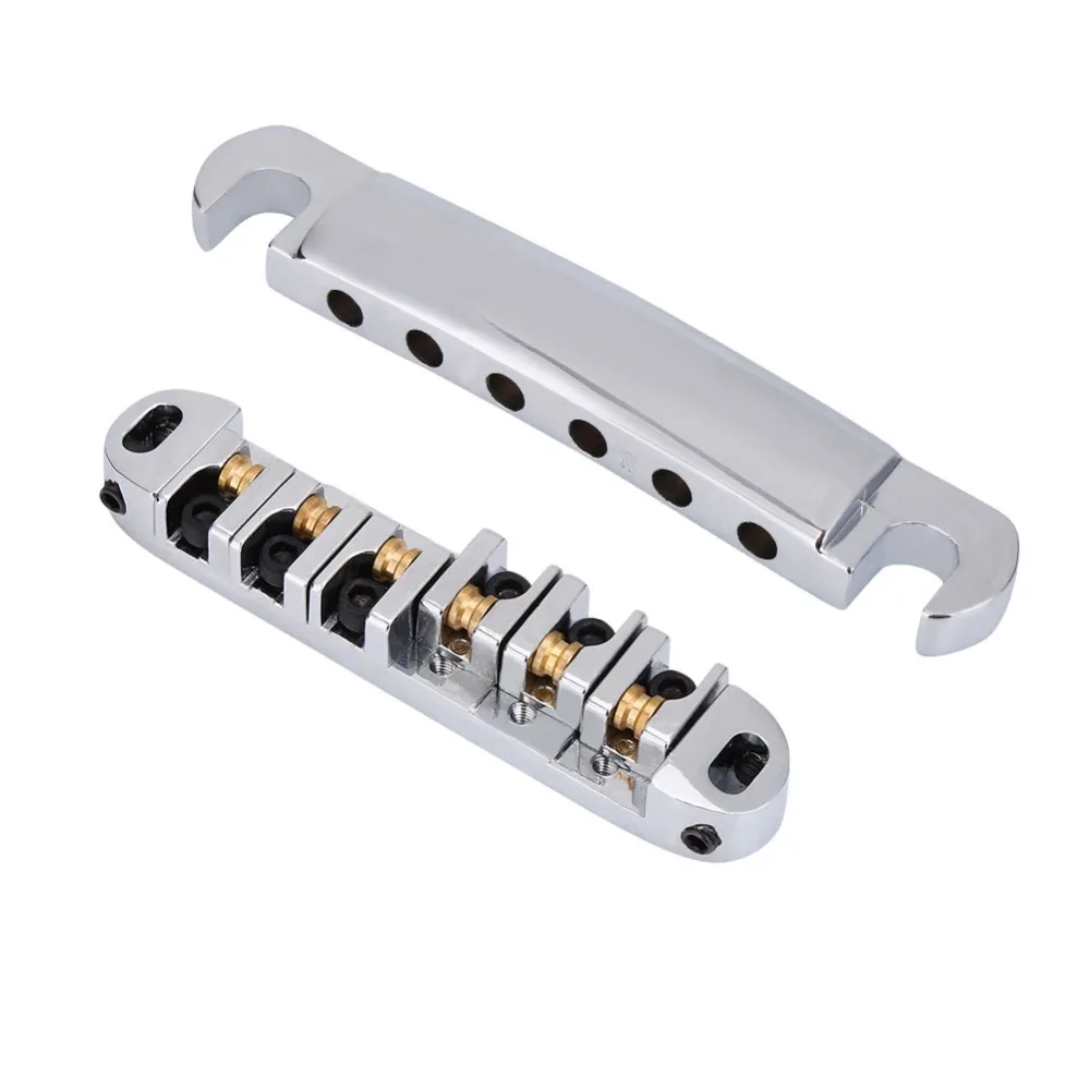 

Chrome Finish Roller Saddle Bridge Roller Saddle Silver Musical Instrument Accessories 6-String Electric Guitar Accessories