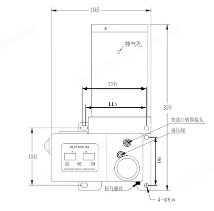 P07/P10 Automatic Electric Butter Pump Truss Machine Punch Grease Lubrication Pump