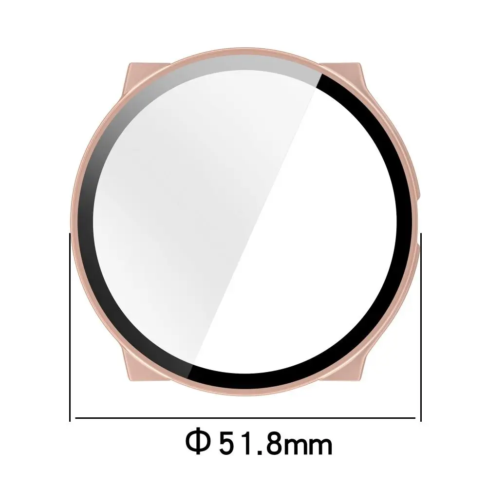PC+Tempered Protective Case Anti-Scratch Full Coverage Screen Protector Hard Cover Shell for Suunto Race 2