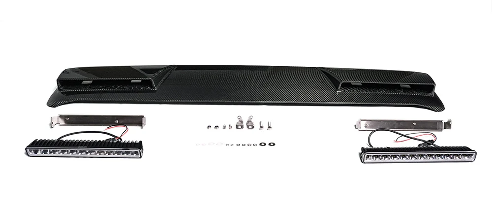 For 2025y G Class New W465 Roof Spoiler with Lights G500 G63 G450D Front Roof Lights Upgrade Dry Carbon Front Lights Body Parts