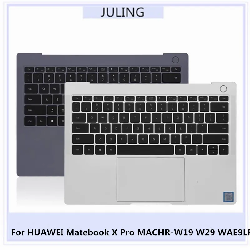 

95%New Original Palmrest Keyboard With US Language For Laptop HUAWEI Matebook X Pro MACHR-W19 W29 WAE9LP With Backlit