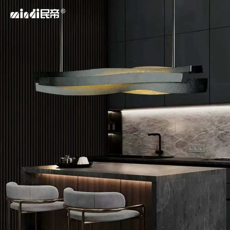 

Art Restaurant Island Bar Pendant Light Sales Office Model Home Designer Irregular Geometric Creative Study Lamp