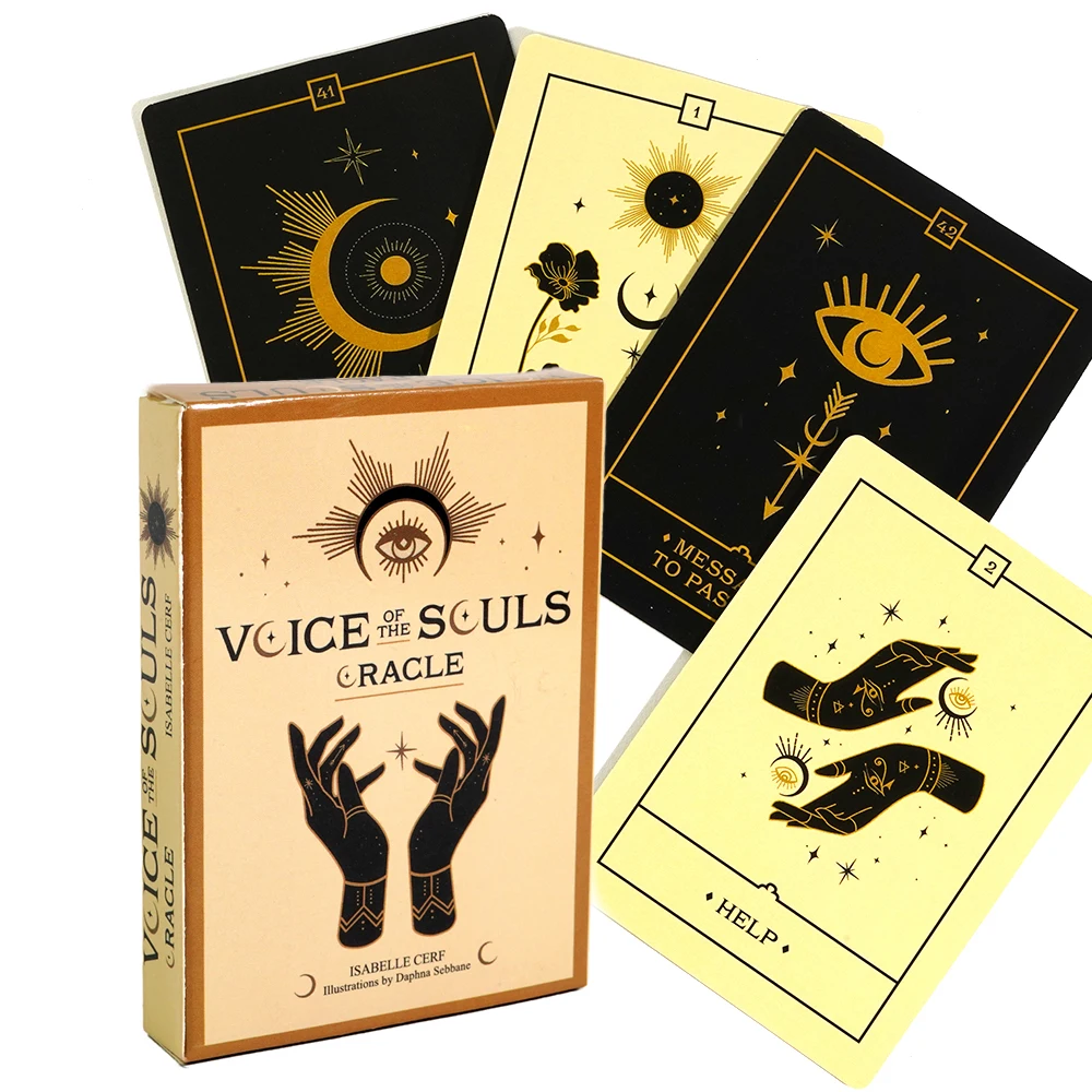 

11*6.5cm Voice of the Souls Oracle 44 Full Color deck spirit guides and souls Love Oracle Cards Tarot For Beginners