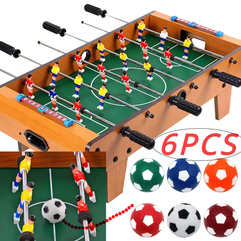 חם 6pcs 32 מ מ "מ כדור סודר לבן שחור עבור בידור גמיש מאומן רגוע קטן כדור מיני כדורגל שולחן