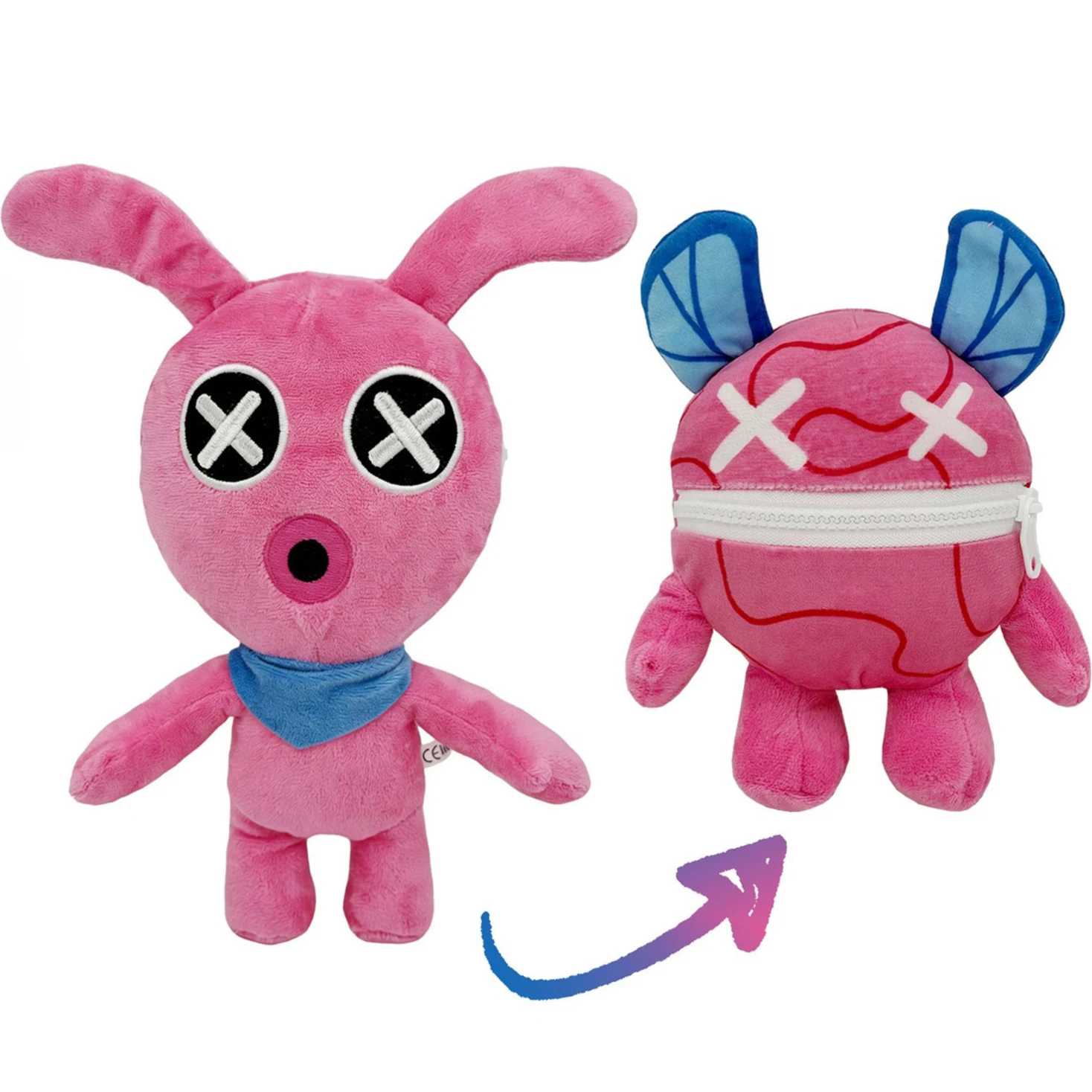 

Новые стили: Плюшевая кукла-персонаж из хоррор-игры 5 Giblet Chum Chompkins, милая аниме-игрушка, подарок на день рождения и Рождество