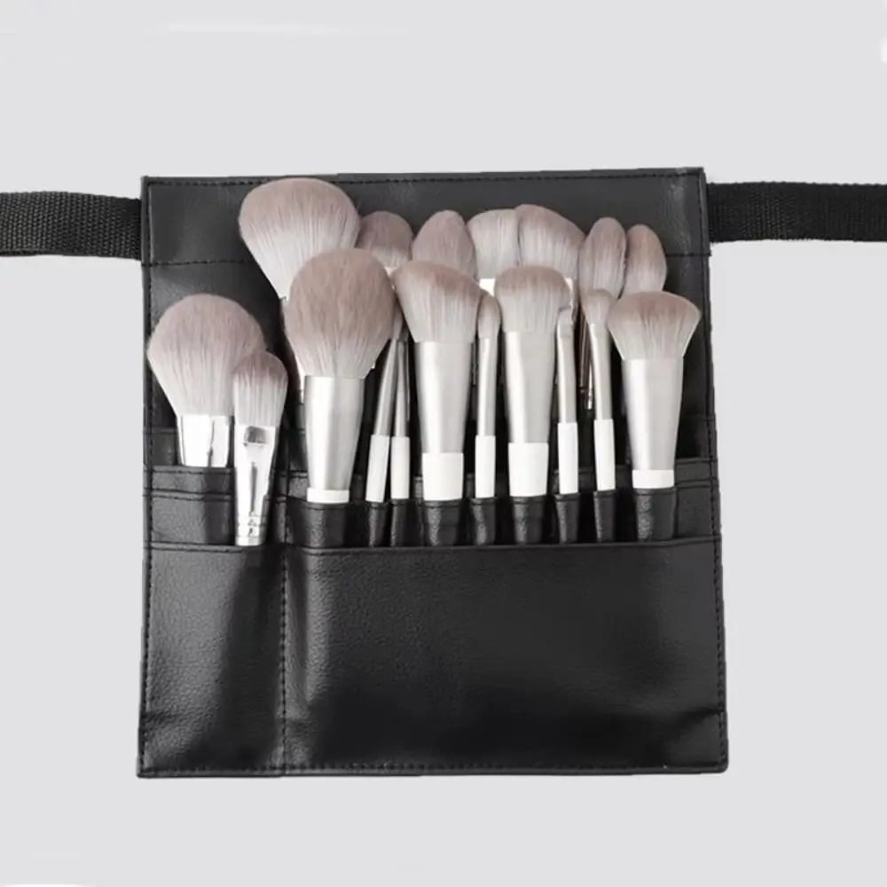22-Pocket Makeup Brush Holder Foldable Waterproof Cosmetic Waist Bag Durable Large Capacity Cosmetic Organizer