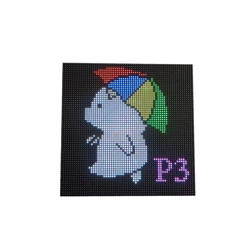 P3 LED screen panel module indoor 192*192mm 64*64 pixels 1/32 scan SMD2121 RGB Full Color P3 LED display panel module