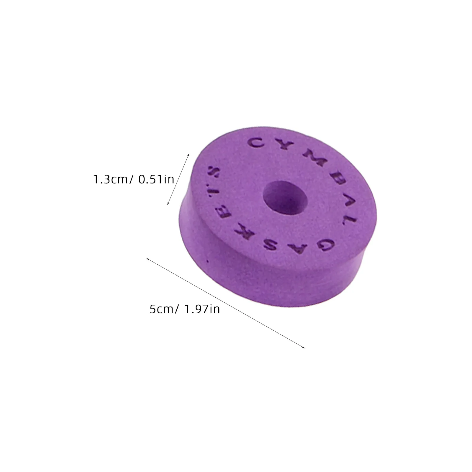 1Set Drum Kit Accessory Purple Cymbal Replacement Felts Non-Slip Cymbal Stand Pads Noise Reduction Drum Felt Pads Set