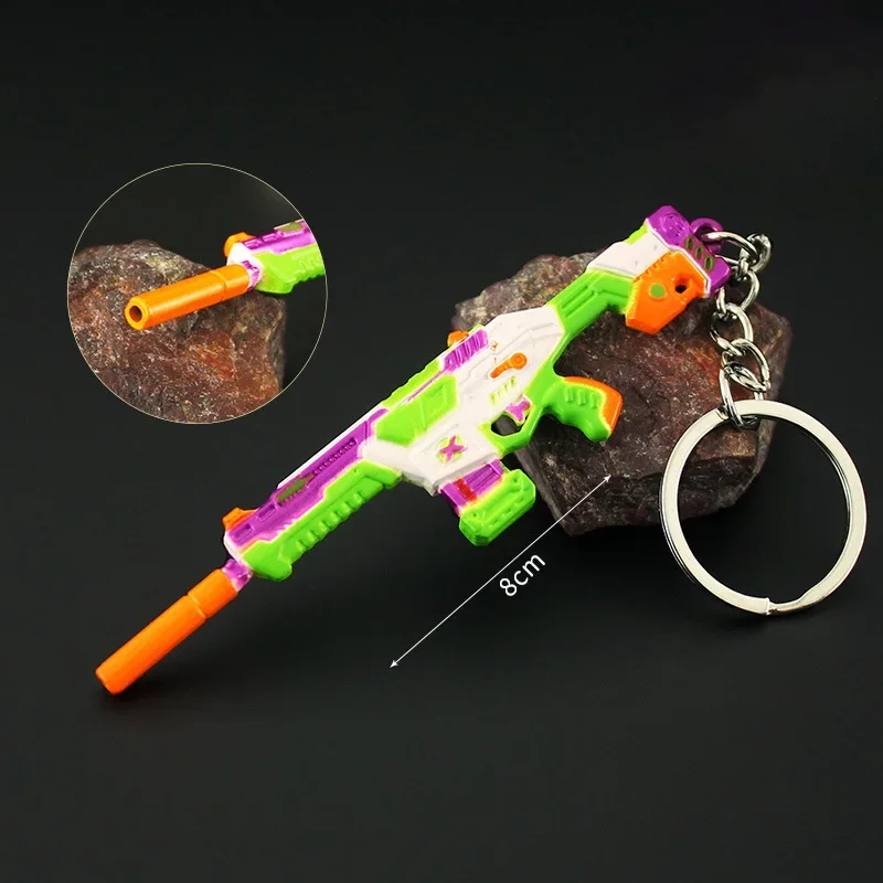 Valorant-Porte-clés Arme BlastX Phantom, 8cm, Agents Métalliques Périphpopularité de Jeu, Modèle d'Arme, Pendentif, Accessoires, Porte-clés, Cadeaux, Jouets