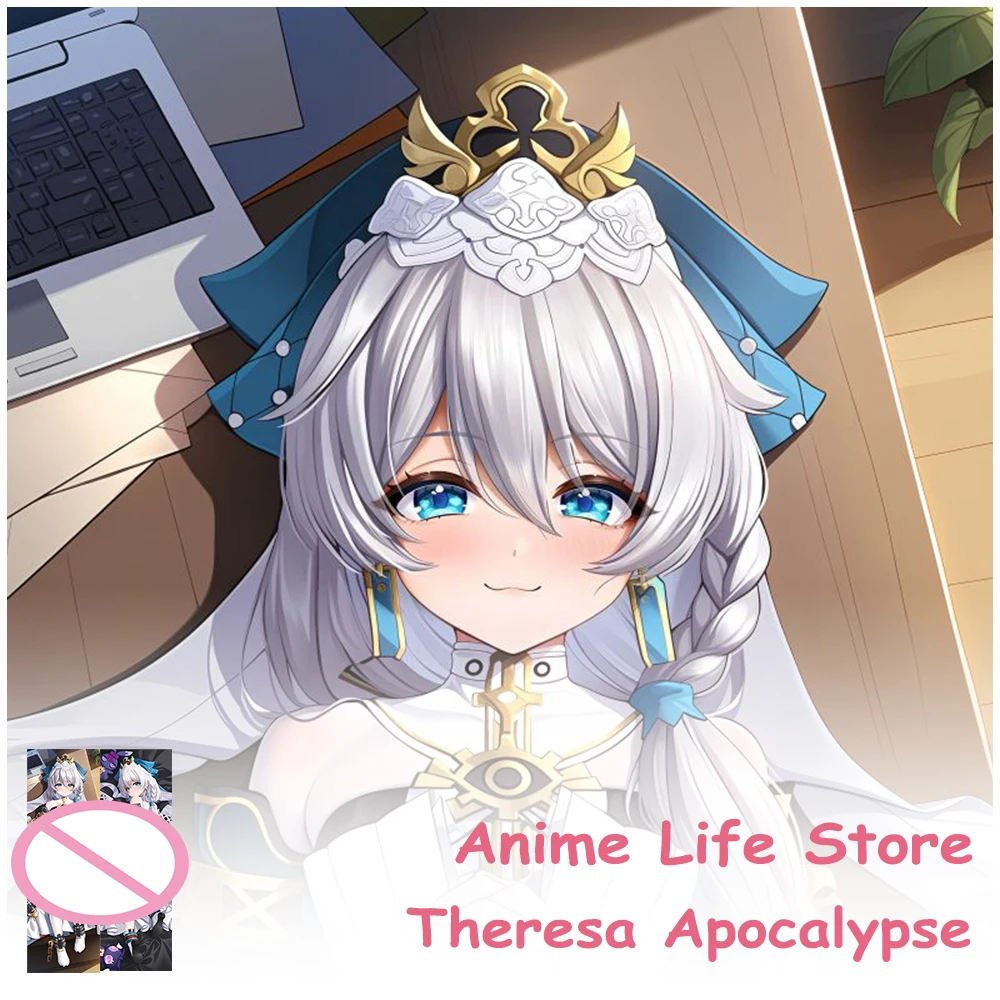 Anime Honkai Impact 3 Theresa Apocalypse Pillowcase Dakimakura Hugging Body Cosplay Props Otaku Bedding Cushion Cover Decor Room