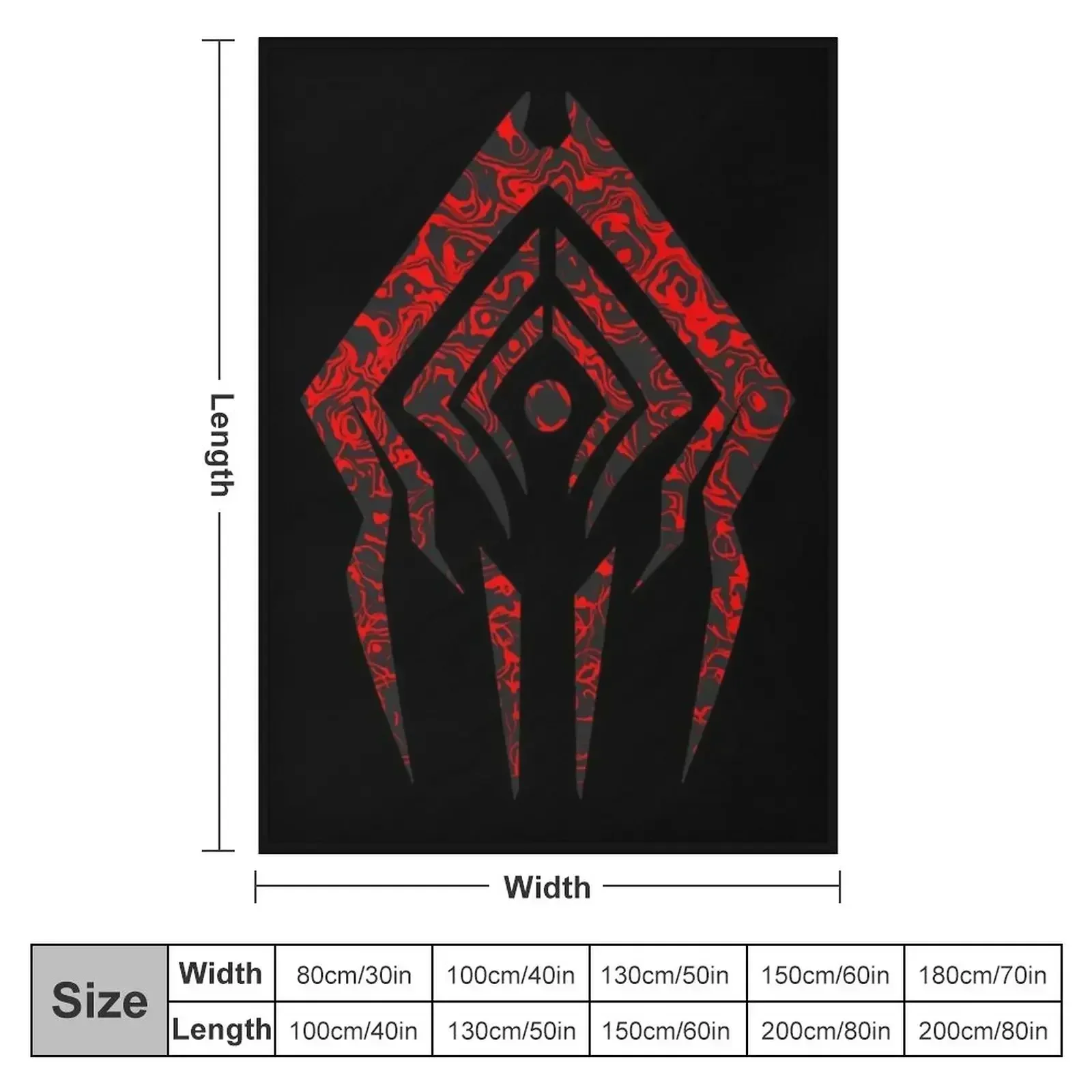Warframe Stalker Sigil Classic Throw Blanket couch cozy soft plush fuzzy picnic outdoor blanket