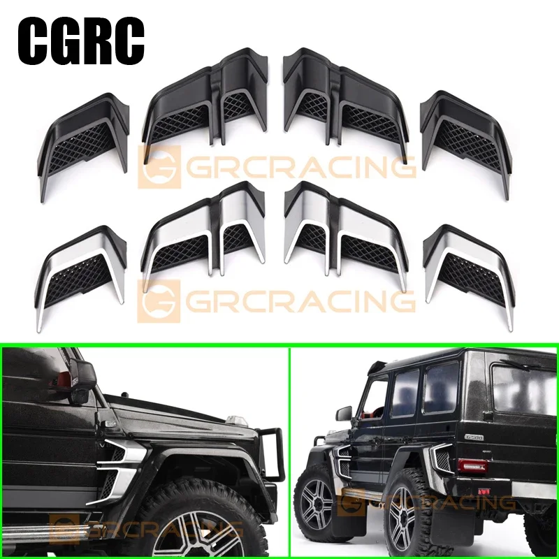 Simulation Decoration Wheel Eyebrow Side Exhaust  Ventilation Grille Kit for 1/10 RC Crawler Car Traxxas TRX4 G500 TRX6 G63