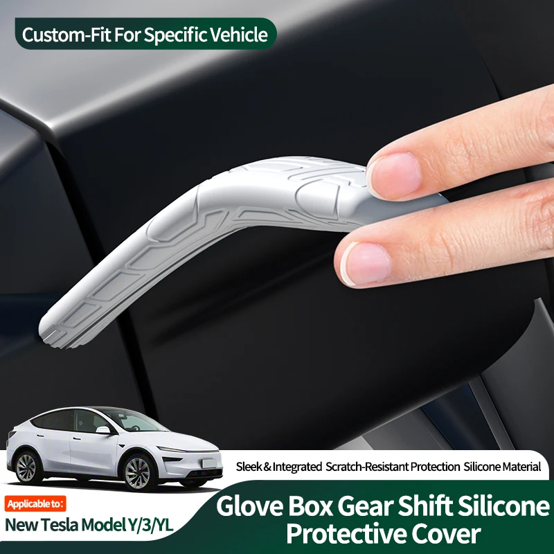 

For New Tesla Model Y/Model 3/Model YL Car Silicone Gear Shift Cover Wiper Gear Lever Protection Anti-Scratch Interior Accessory