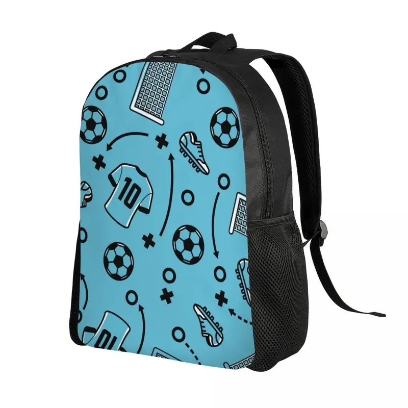 Football Soccer Laptop Backpack Women Men Casual Bookbag for School College Student Bags