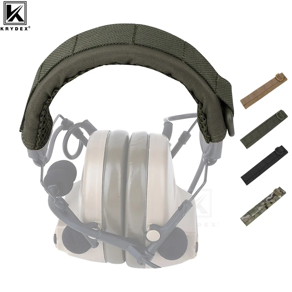 KRYDEX Modular Headphone Stand Protection Cover For HOWARD PELTOR Tactical Headband Earmuff Headset Stand MOLLE Protection Case