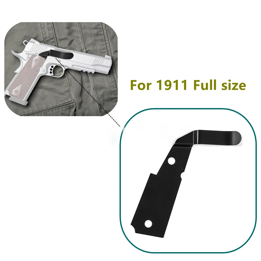 Pistol taktis sabuk klip pemegang untuk 1911 penuh/kompak minimalis di dalam pinggang tersembunyi membawa sarung Pistol aksesoris