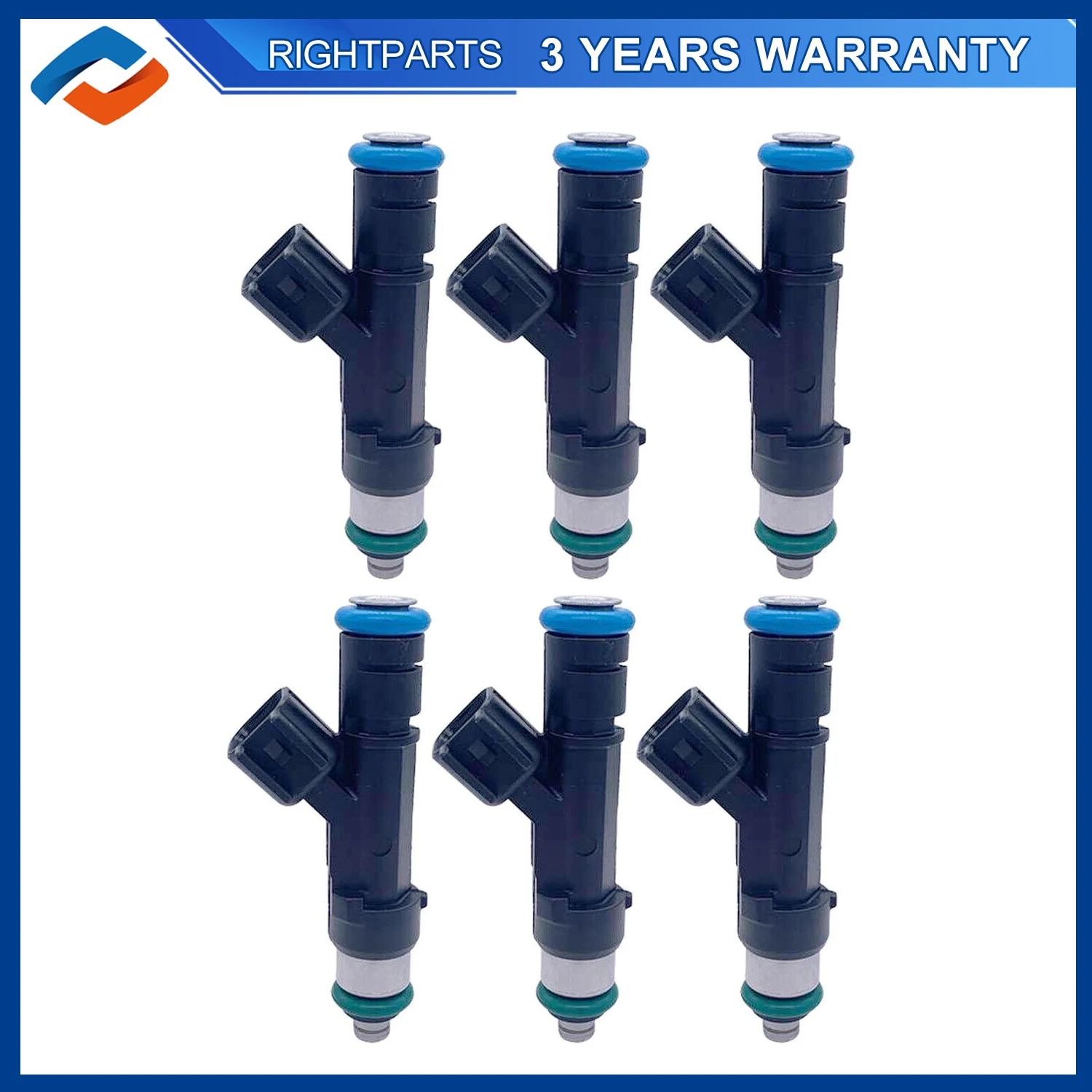 6PCS 0280158020 Fuel Injectors For Jeep Liberty Dodge Dakota Mitsubishi 3.7L 53032701AA 812-12145 RL032701AA 81212145