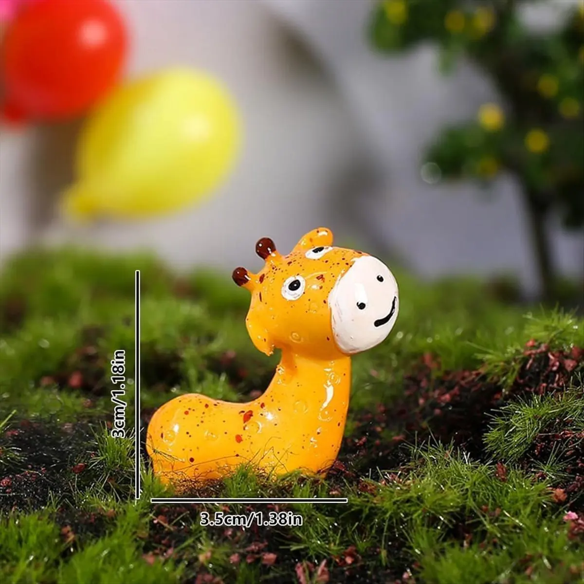 50Pcs Mini Animals Figurines Resin Tiny Animal Miniatures Wild Animal Miniature(Giraffe)-ABHG view 5