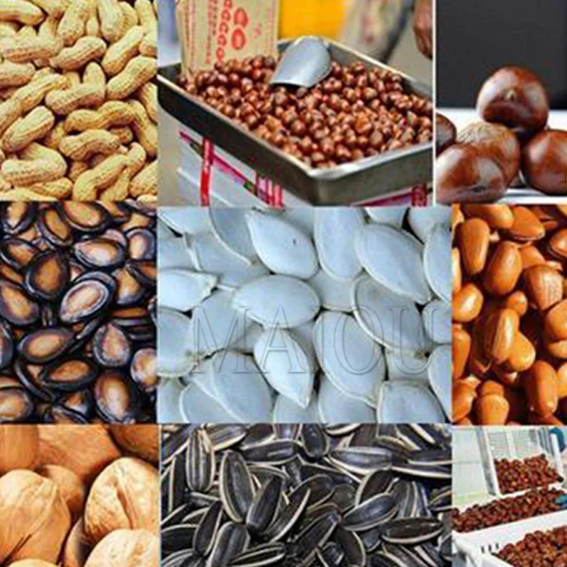 220V Electric 4KG Nut Grain Coffee Roaster Machine Commercial Small Beans Peanut Pistachio Almond Chestnut Roasting Machine