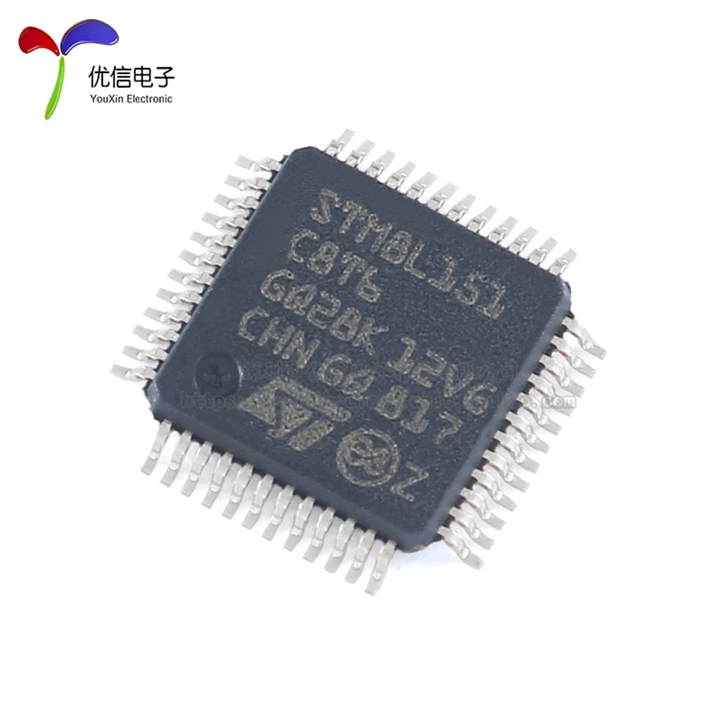 5PCS original authentic STM8L151C8T6 LQFP-48 16MHz/64KB flash / 8-bit microcontroller -MCU