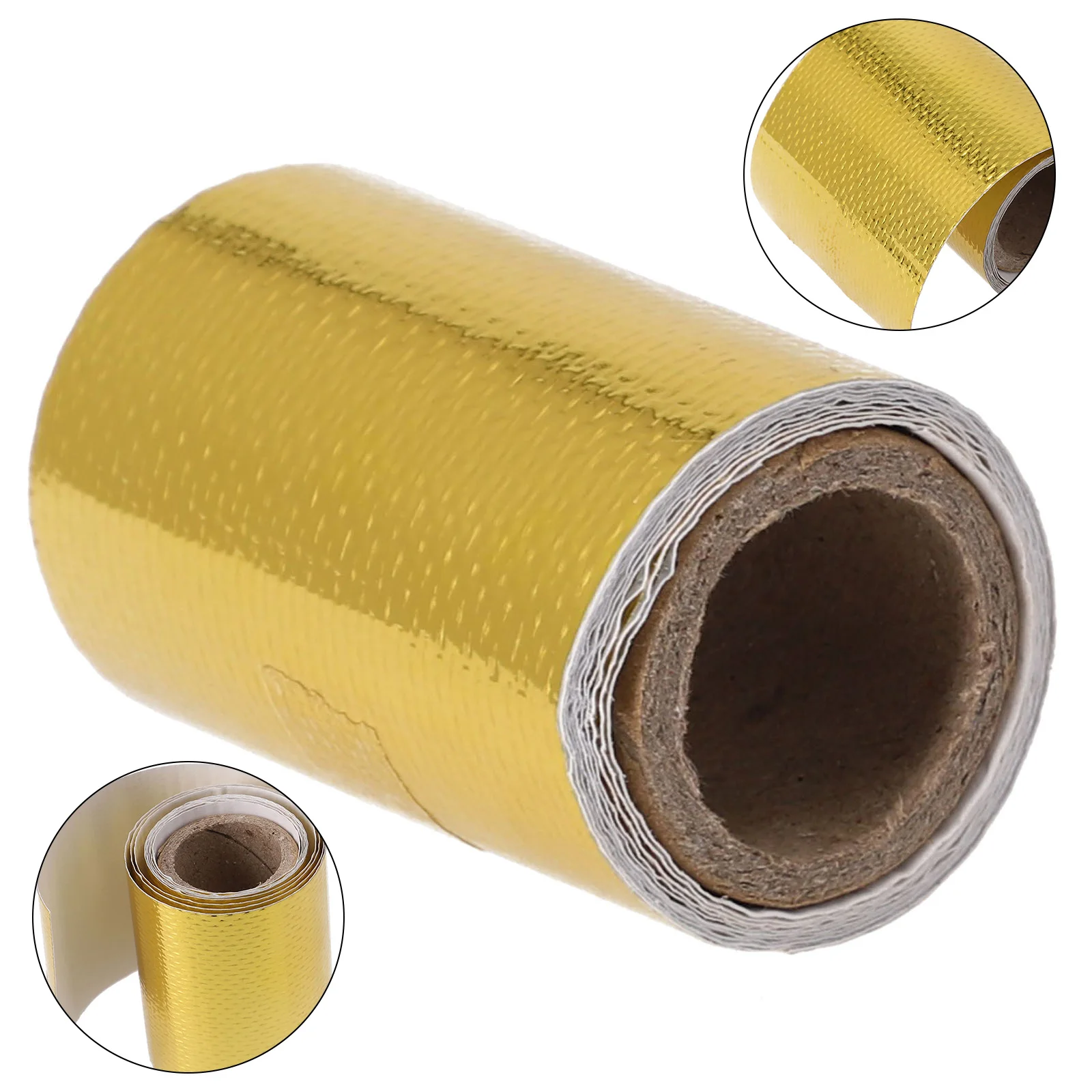 Thermal Exhaust Tape Heat Shield Wrap Tape Air Intake Fiberglass Heat Insulation Reflective Waterproof GMJJ3946